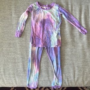 Little Sleepies 2T two piece tie dye pajama set